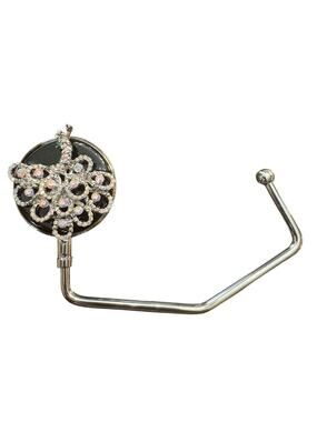 SPRING STREET DESIGN CRYSTAL PEACOCK HANDBAG HOLDERS HOOK